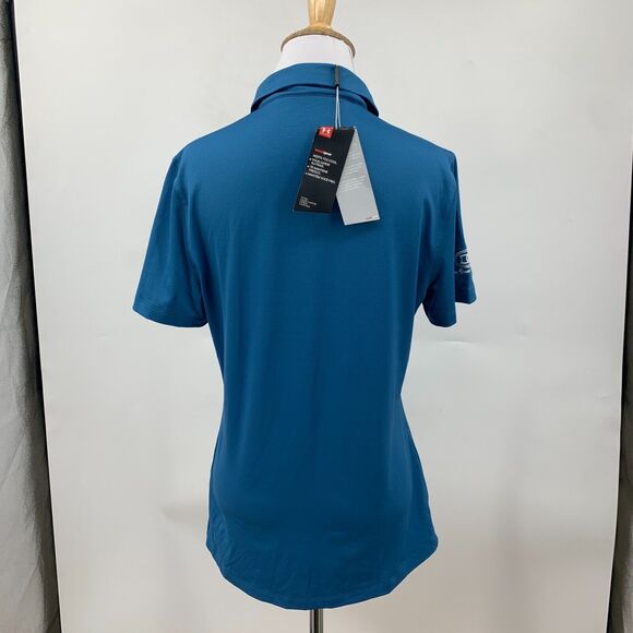 Under Armour Golf Polo Shirt Women M Fitted HeatGear The Country Club DC Ranch - Picture 6 of 14